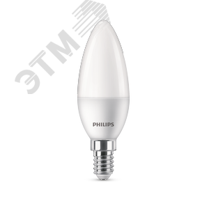 Лампа светодиодная LED Свеча 5 Вт 500 Лм 4000 К E14 К 220-240 В IP20 Ra 80-89 (класс 1В) EcohomeLED PHILIPS (929002968837)