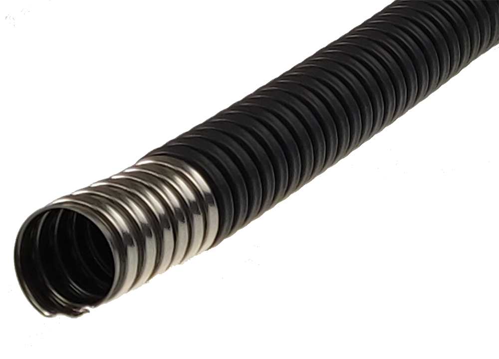 Металлорукав из нержавеющей стали в ПВХ изоляции Р3-НП нг 25 (50 м/уп.) В1,5 ГОФРОМАТИК