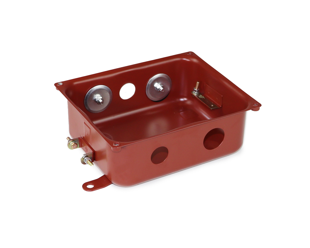 Коробка металлическая с заглушкам 215х175х100 (5 отверстий: 4?25, 1?32)IP65 ГОФРОМАТИК