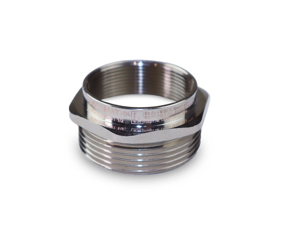 Муфта переходная Ex МПВН-G1 1/4-G1 Ех db e II Gb U ГОФРОМАТИК