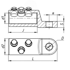 Наконечник болтовой 3НБВ-4-005 (300/400) ЗЭТАРУС - фото 2