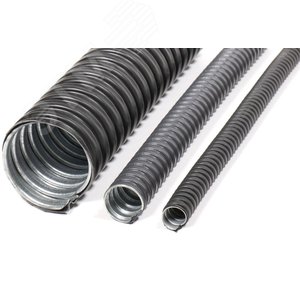 Изображение товара Металлорукав Р3-ЦП нг LS 10 в ПВХ-изоляции(100м/уп) черный (м)