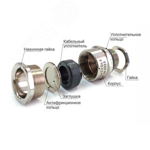 Ввод кабельный ВКВ-ЛР-М20-14 1Ex db e II Gb X ГОФРОМАТИК - фото 2