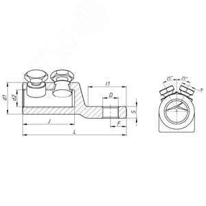 Наконечник болтовой 3НБВ-6-005 (800) - фото 2