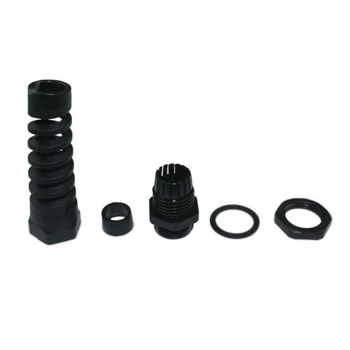 Кабельный ввод ВКС-ПР-M12-6.5-L8 черный IP68 ГОФРОМАТИК - фото 2