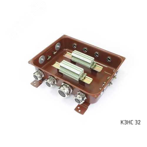 Коробка с зажимами наборными КЗНС-32 У2 IP54  пластиковый ввод ГОФРОМАТИК - фото 2