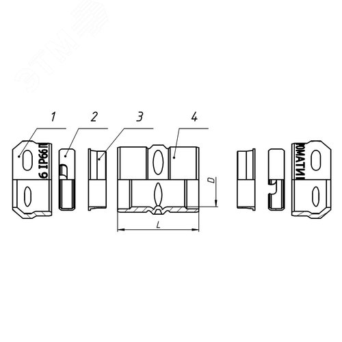 Муфта соединительная ТТ32 IP66 ГОФРОМАТИК - фото 5