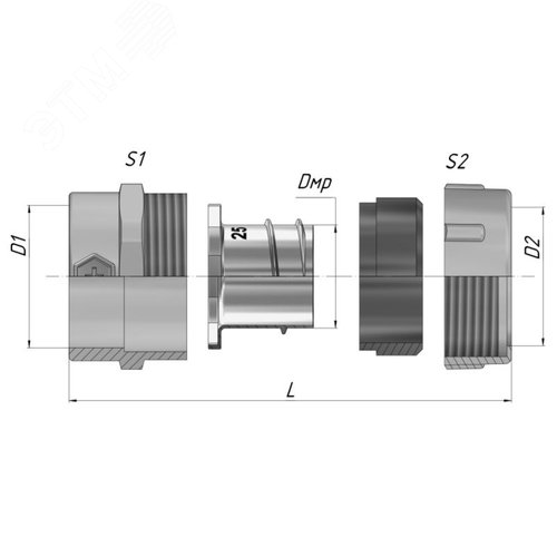 Муфта трубная МТ-15 У2 IP43 ГОФРОМАТИК - фото 3