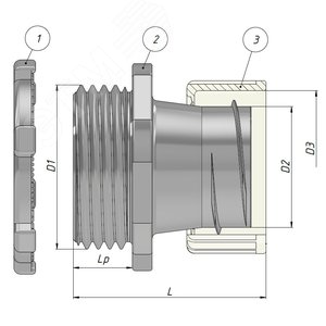 Муфта вводная МВА-G1 1/4-МР32 ГОФРОМАТИК - фото 7