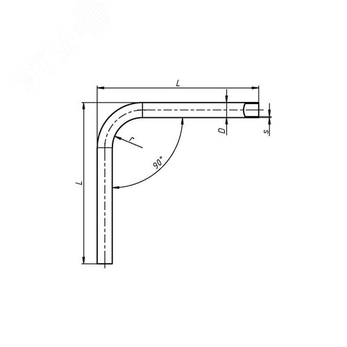 Поворот 90 градусов из оцинкованной стали 32х1,2 мм ГОФРОМАТИК - фото 4