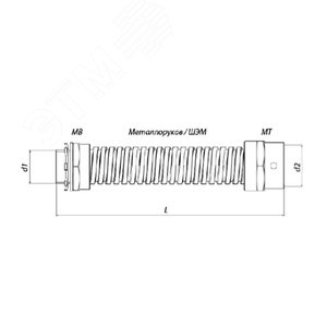 Ввод гибкий К 1085 (G1 -25-34) У2 ГОФРОМАТИК - фото 4