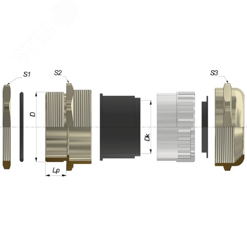 Ввод кабельный ВК-ЛР-М40-30-L15 IP66/IP67/IP68 ГОФРОМАТИК - фото 5