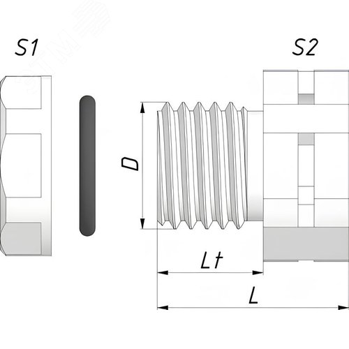 Клапан дышащий КД-ПС-М6х1 IP67 черный ГОФРОМАТИК - фото 4