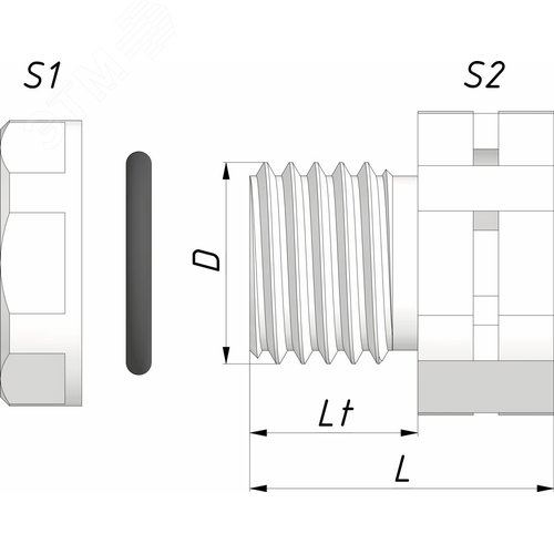 Клапан дышащий КД-ПС-М12х1,5 IP67 черный ГОФРОМАТИК - фото 3