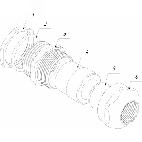 Кабельный ввод ВК1-НС-М12-8-L7 IP66/IP67/IP68 ГОФРОМАТИК - фото 3