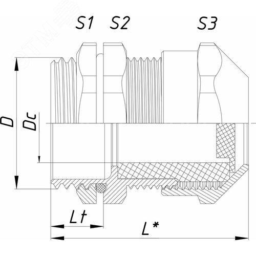 Кабельный ввод ВК1-НС-М12-8-L7 IP66/IP67/IP68 ГОФРОМАТИК - фото 4