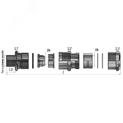 Кабельный ввод ВКБ3-НС-M40-33-38 IP68 ГОФРОМАТИК - фото 3