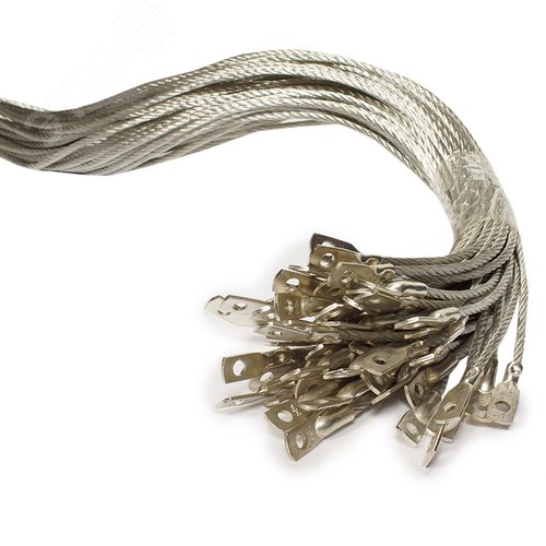 Изображение товара Проводник заземляющий П-650 S=6 мм (с двумя након.) ГОФРОМАТИК (шт)