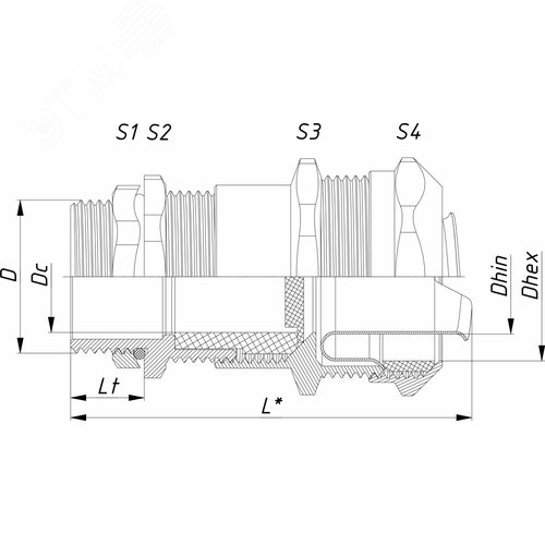 Ввод кабельный ВК-НС-М40-25-МР32 IP66/IP67/IP68 ГОФРОМАТИК - фото 4