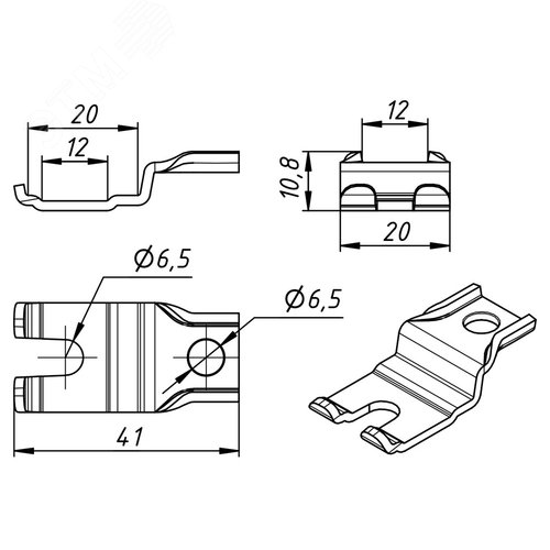 Комплект кронштейнов для крепления коробок ГОФРОМАТИК - фото 6