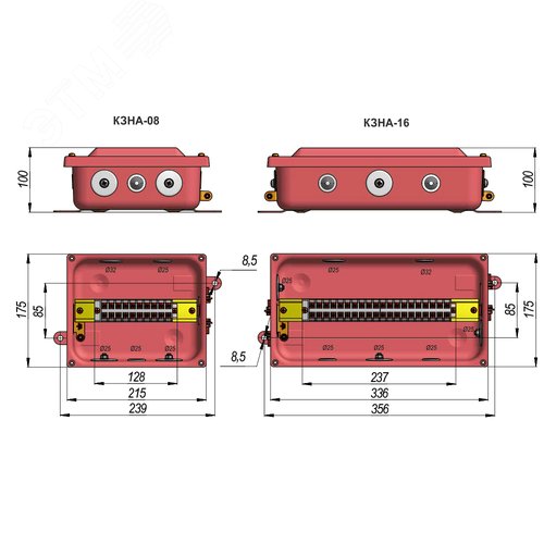 Коробка с зажимами наборными КЗНА-08 У3 IP43 ГОФРОМАТИК - фото 5