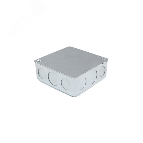 Коробка стальная с предвырубленными отверстиями 100х100х40 IP30 ГОФРОМАТИК - фото 1