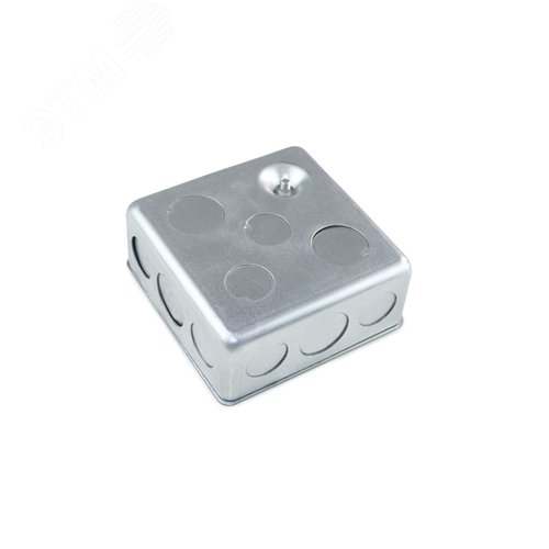 Коробка стальная с предвырубленными отверстиями 100х100х40 IP30 ГОФРОМАТИК - фото 3