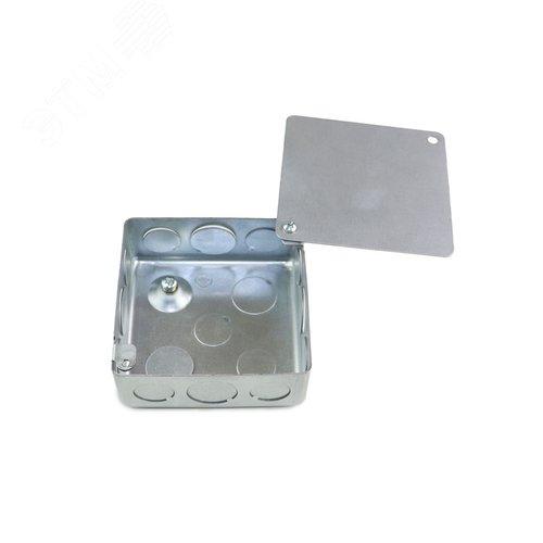 Коробка стальная с предвырубленными отверстиями 100х100х40 IP30 ГОФРОМАТИК - фото 4