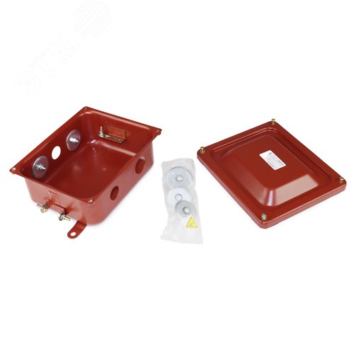 Коробка металлическая с заглушкам 215х175х100 (5 отверстий: 4?25, 1?32)IP65 ГОФРОМАТИК - фото 4