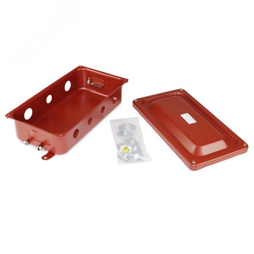 Коробка металлическая с заглушкам 336х175х100 (7 отверстий: 2?20, 3?25, 2?32)IP65 ГОФРОМАТИК - фото 4