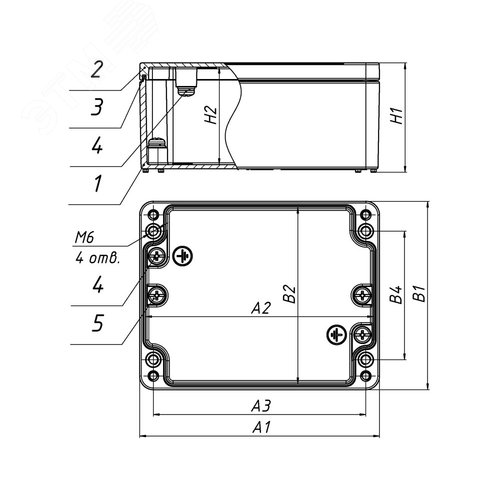 Коробка ответвительная алюминиевая 190х120х80 IP66/IP67 ГОФРОМАТИК - фото 4