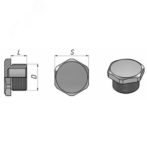 Заглушка Ex ЗРВН-М25 Ех db e II Gb U ГОФРОМАТИК - фото 3