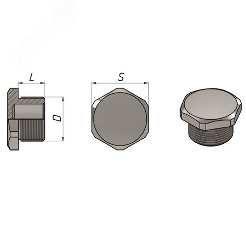 Ex-заглушка ЗРВН-G1? Ex db e II Gb U ГОФРОМАТИК - фото 3