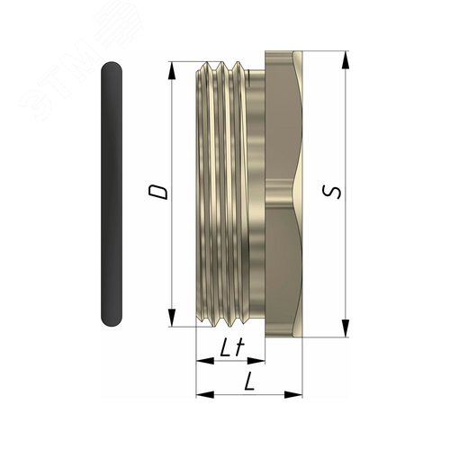 Заглушка латунная шестигранная ЗР2-ЛР-PG48 IP66/IP67/IP68 ГОФРОМАТИК - фото 6