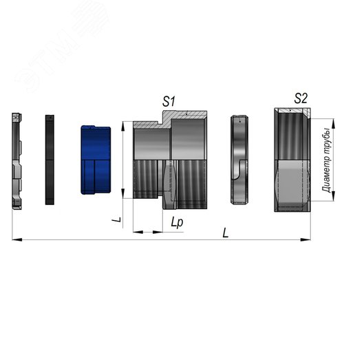 Муфта вводная АТК-25 (1 ) ГОФРОМАТИК - фото 3