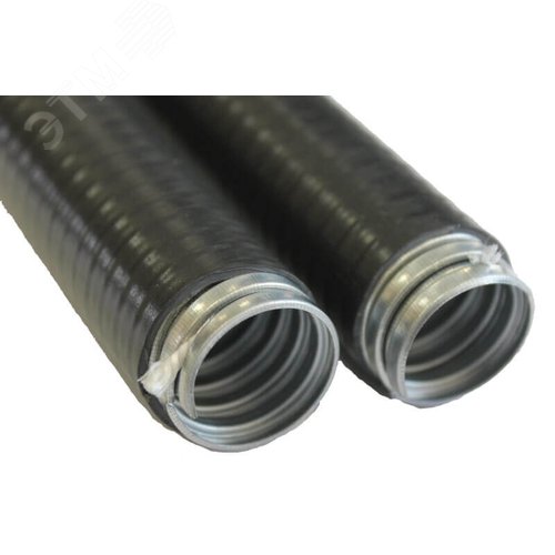 Металлорукав в ПВХ изоляции МПГ нг толстостенный  25  (50 м/уп.) черный ГОФРОМАТИК - фото 2