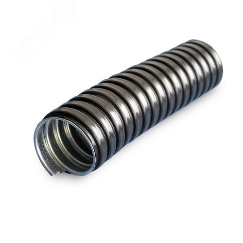 Металлорукав в ПВХ изоляции МРПИ НГ LS 100 (5 м/уп.) черный ГОФРОМАТИК - фото 1