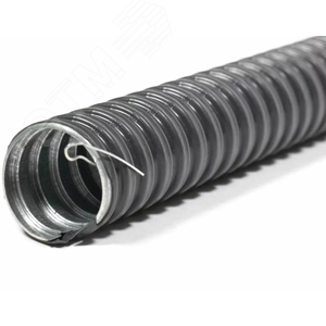 Металлорукав в ПВХ изоляции РЗ-ЦП нг-LS  16 (50 м) с протяжкой ГОФРОМАТИК - фото 1