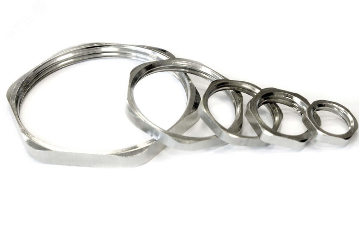 Изображение товара Гайка латунная ГП2Л-М 40х1,5 для электротехнических оболочек