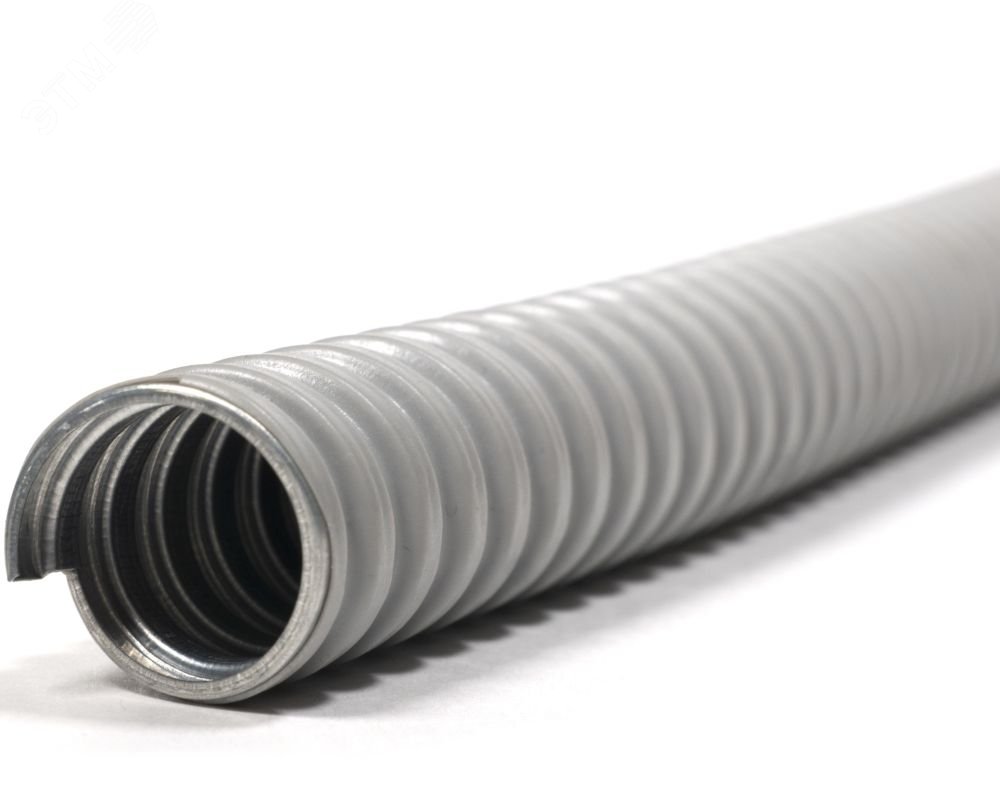 Изображение товара Металлорукав в ПВХ-изоляции Р3-ЦПнг 15 (50м/уп) серый ГОФРОМАТИК (м)