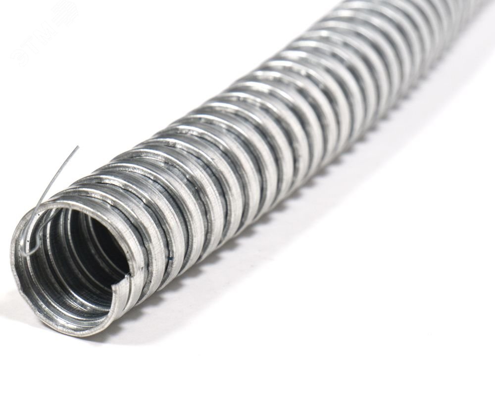 Изображение товара Металлорукав РЗ-Ц АО "ЗЭТА" 25 м с протяжкой для кабелей