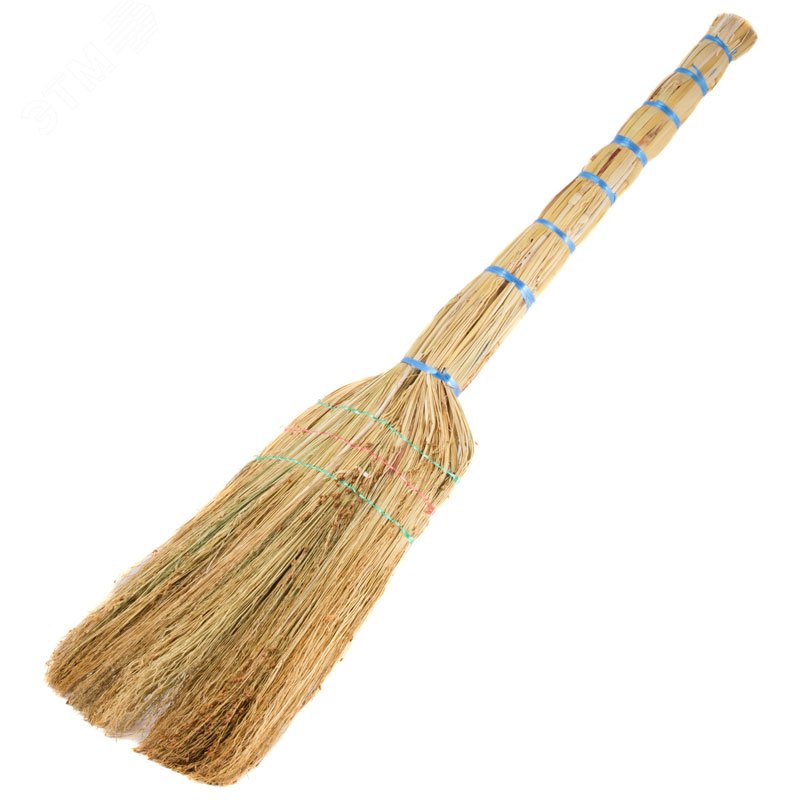 Изображение товара Веник сорго 3х прошивной для уборки в доме и на производстве