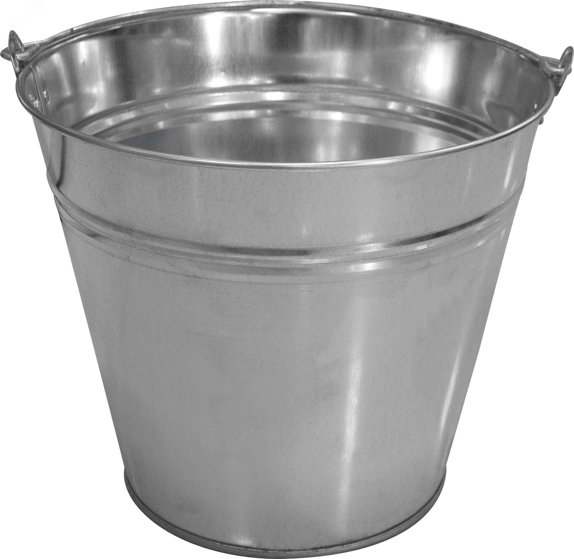 Изображение товара Оцинкованное ведро 12л для бытовых и строительных работ