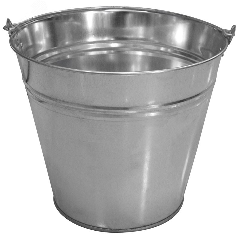 Изображение товара Металлическое ведро оцинкованное 9 л для бытовых и строительных нужд