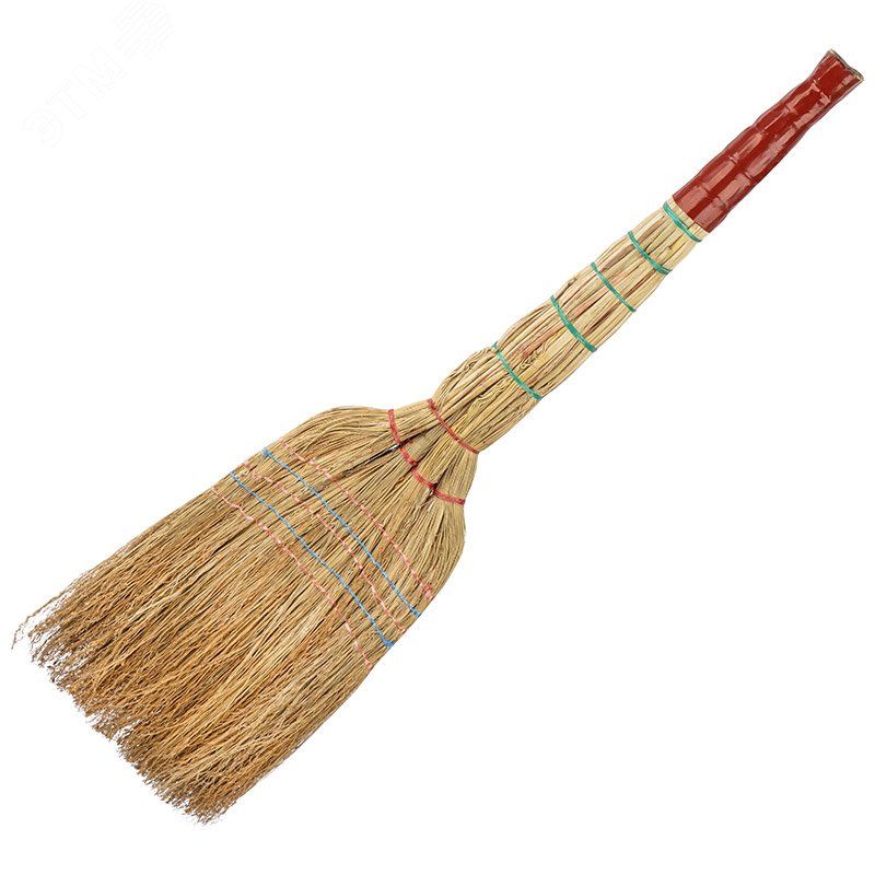 Изображение товара Веник сорго 5ти прошивной, 4х лучевой для уборки