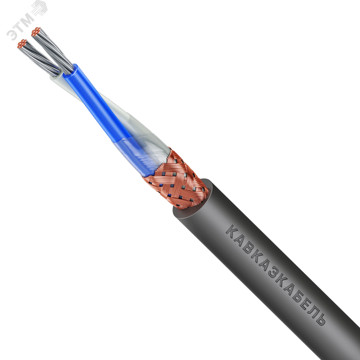 Кабель монтажный МКЭШВнг(А)-LS 1Х2Х0.75 ТРТС Кавказкабель - купить в ...