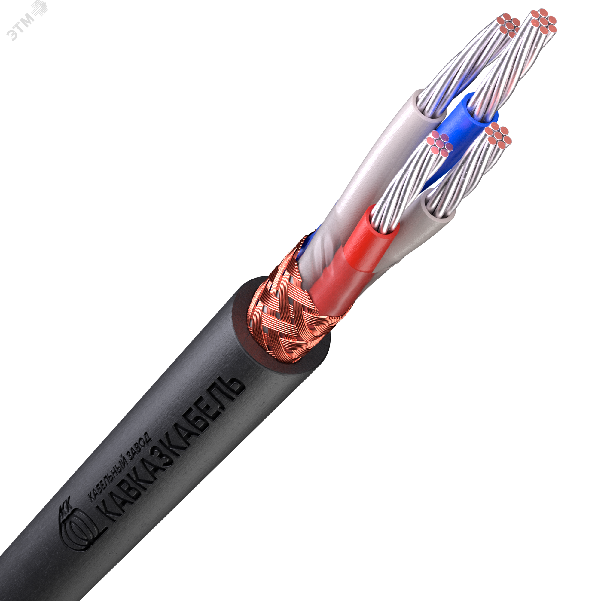 Изображение товара Кабель монтажный МКЭШнг А-LS 4х0,75, многожильный, экранированный, пониженной пожарной опасности