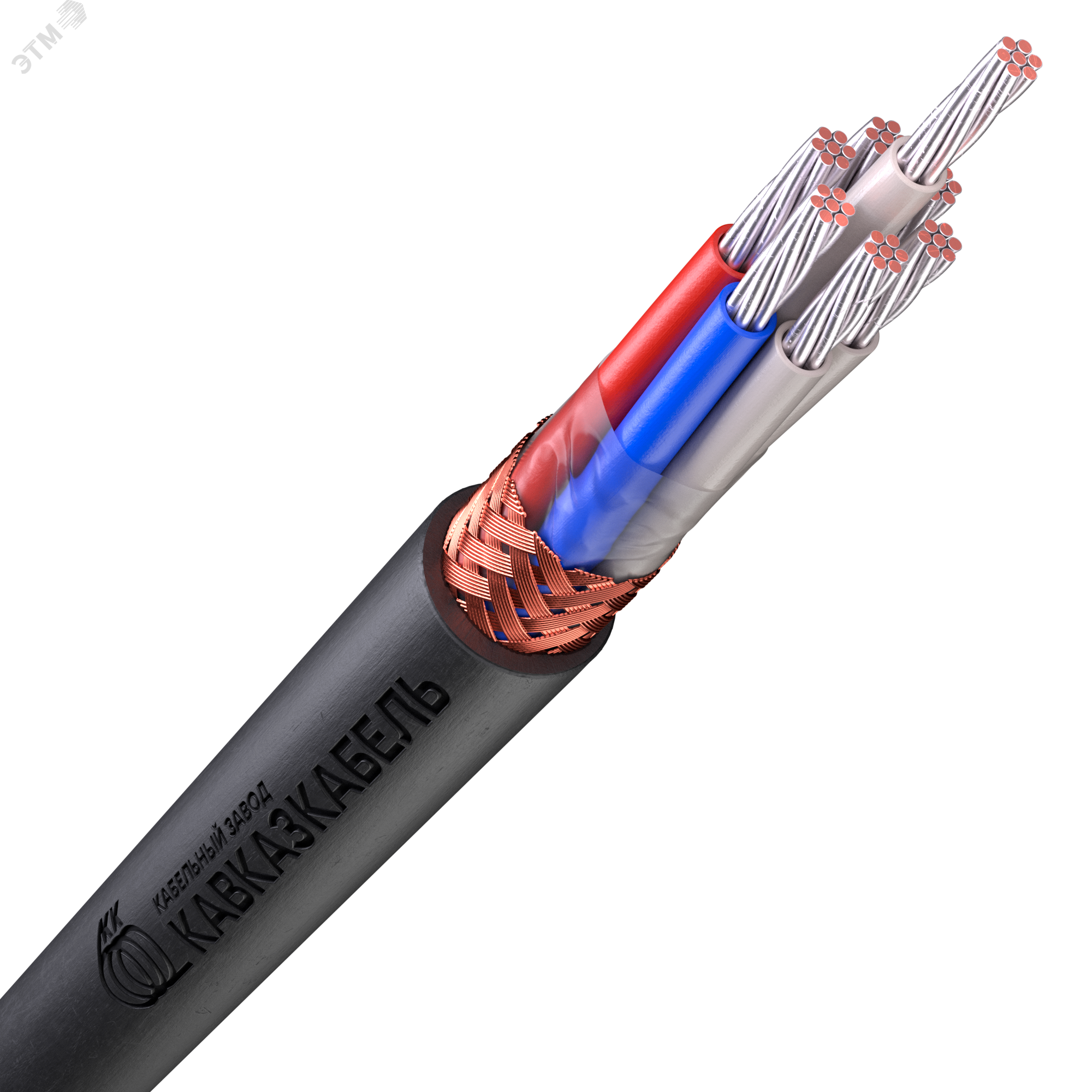 Изображение товара Кабель монтажный МКЭШ 7х0,5 ТРТС для автоматизации и передачи данных