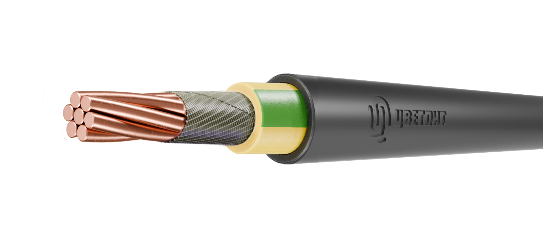 Кабель силовой ППГнг(A)-FRHF 1х70мк-1 желто       зеленый ТРТС