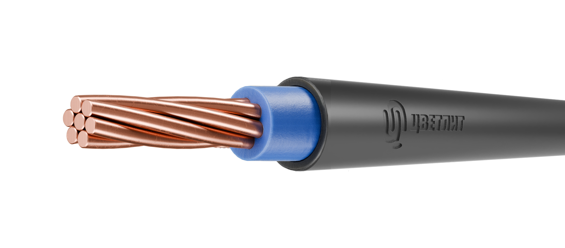 Кабель силовой ППГнг(A)-HF 1х150мк-1 синий ТРТС